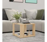 Berkfield Home Coffee Table Sonoma Oak 40x40x30 cm Engineered Wood in Brown | Size: 40 x 40 x 30 cm Berkfield Home Brown 40 x 40 x 30 cm