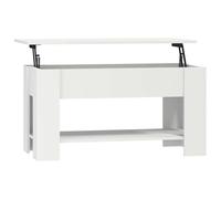 Berkfield Home Coffee Table White 101x49x52 cm Engineered Wood | Size: 101 x 49 x 52 cm Berkfield Home White 101 x 49 x 52 cm