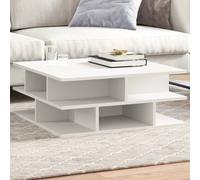 Berkfield Home Coffee Table White 70x70x29 cm Engineered Wood | Size: 70 x 70 x 29 cm Berkfield Home White 70 x 70 x 29 cm