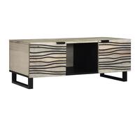 Berkfield Home Coffee Tables with Shelf with Storage with Door White, Black 100 x 50 x 40 cm Berkfield Home Multicolor 100 x 50 x 40 cm