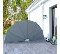 Berkfield Home Collapsible Terrace Side Awning Grey 160 cm Berkfield Home Grey
