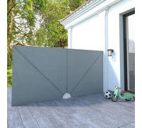 Berkfield Home Collapsible Terrace Side Awning Grey 400x200 cm Berkfield Home Grey 400x200 cm