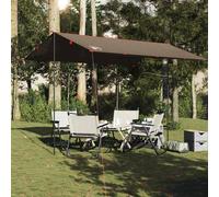 Berkfield Home Comfortable Camping Tarp Brown 366x306 cm Waterproof Berkfield Home Brown 366x306 cm