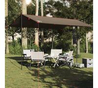 Berkfield Home Comfortable Camping Tarp Brown 406x306 cm Waterproof Berkfield Home Brown 406x306 cm
