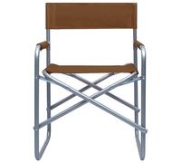 Berkfield Home Comfortable Director's Chairs 2 pcs Steel Brown Berkfield Home Brown