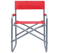 Berkfield Home Comfortable Director's Chairs 2 pcs Steel Red Berkfield Home Red