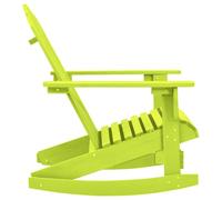 Berkfield Home Comfortable Garden Adirondack Rocking Chair Solid Fir Wood Green in Bright Green Berkfield Home Bright Green