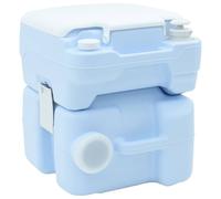 Berkfield Home Compact Camping loo light blue body+white lid NA NA NA Berkfield Home Blue