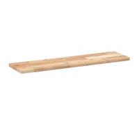 Berkfield Home Compact Floating Shelves 4 pcs 100x20x2 cm Untreated Solid Wood Acacia in Brown | Size: 100 x 20 x 2 cm Berkfield Home Brown 100 x 20 x 2 cm