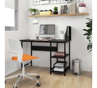 Berkfield Home Computer Desk Black 105x55x72 cm MDF & Metal | Size: 105 x 55 x 72 cm Berkfield Home Black 105 x 55 x 72 cm