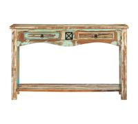 Berkfield Home Console Table 120x40x75 cm Solid Reclaimed Wood | Size: 120 x 40 x 75 cm Berkfield Home Multicolor 120 x 40 x 75 cm