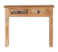 Berkfield Home Console Table 90.5x30x75cm Solid Acacia Wood & Reclaimed Wood in Brown | Size: 90.5x30x75 cm Berkfield Home Brown 90.5x30x75 cm
