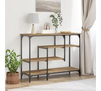 Berkfield Home Console Table Artisan Oak 100x35x75 cm Engineered Wood & Steel in Brown | Size: 100 x 35 x 75 cm Berkfield Home Brown 100 x 35 x 75 cm
