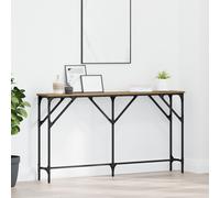Berkfield Home Console Table Artisan Oak 140x23x75 cm Engineered Wood in Brown | Size: 140 x 23 x 75 cm Berkfield Home Brown 140 x 23 x 75 cm