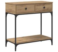 Berkfield Home Console Table Artisan Oak 75x34.5x75 cm Engineered Wood in Brown Berkfield Home Brown 75x34.5x75 cm