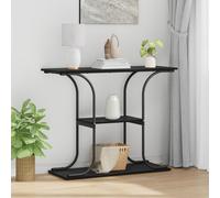 Berkfield Home Console Table Black oak 101 x 35 x 80.5 cm Engineered wood Berkfield Home Black 101 x 35 x 80.5 cm
