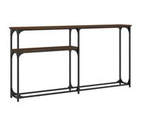 Berkfield Home Console Table Brown Oak 145x22.5x75 cm Engineered Wood Berkfield Home Brown 145x22.5x75 cm