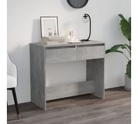 Berkfield Home Console Table Concrete Grey 89x41x76.5 cm Steel Berkfield Home Grey 89x41x76.5 cm