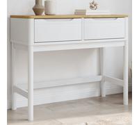 Berkfield Home Console Table FLORO White 89.5x36.5x73 cm Solid Wood Pine Berkfield Home White 89.5x36.5x73 cm