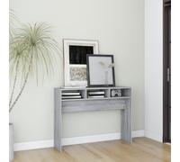 Berkfield Home Console Table Grey Sonoma 105x30x80 cm Engineered Wood | Size: 105 x 30 x 80 cm Berkfield Home Grey 105 x 30 x 80 cm