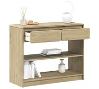 Berkfield Home Console Table SAUDA Oak 89.5x36.5x73 cm Solid Wood Pine in Brown Berkfield Home Brown 89.5x36.5x73 cm