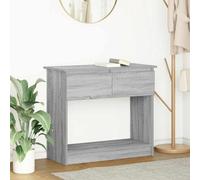 Berkfield Home Console Table with Drawers Grey Sonoma 85.5x38.5x74.5 cm Berkfield Home Grey 85.5x38.5x74.5 cm