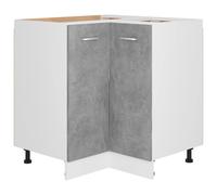 Berkfield Home Corner Bottom Cabinet Concrete Grey 75.5x75.5x80.5 cm Engineered Wood Berkfield Home Grey 75.5x75.5x80.5 cm