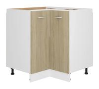 Berkfield Home Corner Bottom Cabinet Sonoma Oak 75.5x75.5x80.5 cm Engineered Wood in Light Oak Berkfield Home Light Oak 75.5x75.5x80.5 cm