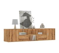 Berkfield Home Corner Cabinet Artisian Oak 200x40x45 cm Engineered Wood in Brown | Size: 200 x 40 x 45 cm Berkfield Home Brown 200 x 40 x 45 cm