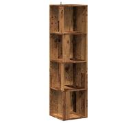 Berkfield Home Corner Cabinet Old Wood 33x33x132 cm Engineered Wood in Brown | Size: 33 x 33 x 132 cm Berkfield Home Brown 33 x 33 x 132 cm
