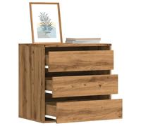 Berkfield Home Corner Chest of Drawers Artisian Oak 60x41x58 cm Engineered Wood in Brown | Size: 60 x 41 x 58 cm Berkfield Home Brown 60 x 41 x 58 cm