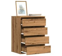 Berkfield Home Corner Chest of Drawers Artisian Oak 60x41x76 cm Engineered Wood in Brown | Size: 60 x 41 x 76 cm Berkfield Home Brown 60 x 41 x 76 cm