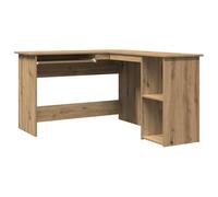 Berkfield Home Corner Desk Artisan Oak 120x140x75 cm Engineered Wood in Brown | Size: 120 x 140 x 75 cm Berkfield Home Brown 120 x 140 x 75 cm