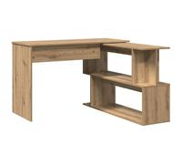 Berkfield Home Corner Desk Artisan Oak 200.5x50x76 cm Engineered Wood in Brown Berkfield Home Brown 200.5x50x76 cm