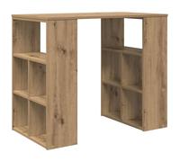 Berkfield Home Corner Desk Artisan oak Engineered wood Medium Sleek in Brown Berkfield Home Brown