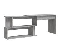 Berkfield Home Corner Desk Grey Sonoma 200x50x76 cm Engineered Wood | Size: 200 x 50 x 76 cm Berkfield Home Grey 200 x 50 x 76 cm