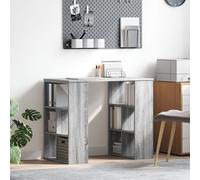 Berkfield Home Corner Desk Grey Sonoma Particle board Medium Corner Desk Berkfield Home Grey