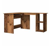 Berkfield Home Corner Desk Old Wood 120x140x75 cm Engineered Wood in Brown | Size: 120 x 140 x 75 cm Berkfield Home Brown 120 x 140 x 75 cm