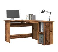 Berkfield Home Corner Desk Old Wood 120x140x75 cm Engineered Wood in Brown | Size: 120 x 140 x 75 cm Berkfield Home Brown 120 x 140 x 75 cm