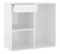 Berkfield Home Cosmetic Cabinet High Gloss White 80x40x75 cm Engineered Wood | Size: 80 x 40 x 75 cm Berkfield Home White 80 x 40 x 75 cm