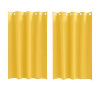 Berkfield Home Curtains 2 pcs Mustard yellow 175 x 140 cm Polyester Berkfield Home Mustard 175 x 140 cm