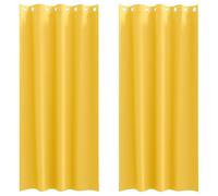 Berkfield Home Curtains 2 pcs Mustard yellow 245 x 140 cm Polyester Berkfield Home Mustard 245 x 140 cm