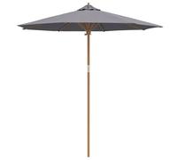 Berkfield Home Dark Grey Garden Parasol 240x260 cm Bamboo Berkfield Home Grey 240x260 cm