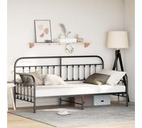 Berkfield Home Daybed Frame Black 90x200 cm Steel Berkfield Home Black 90x200 cm