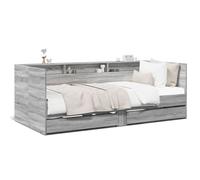 Berkfield Home Daybed w/Drawers Frame Grey Sonoma 75x190 cm Small Single Berkfield Home Grey 75x190 cm