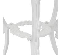 Berkfield Home Decorative 3 Piece Bistro Set Cast Aluminium White Berkfield Home White