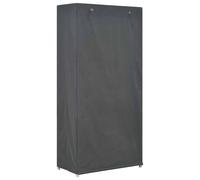 Berkfield Home Decorative 3-Tier Wardrobe Grey 79x40x170 cm Fabric | Size: 79 x 40 x 170 cm Berkfield Home Grey 79 x 40 x 170 cm