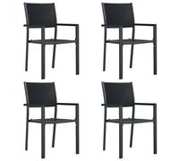 Berkfield Home Decorative 5 Piece Garden Dining Set Black Berkfield Home Black