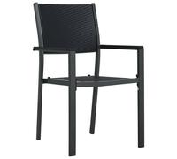 Berkfield Home Decorative 7 Piece Garden Dining Set Black Berkfield Home Black