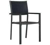 Berkfield Home Decorative 9 Piece Garden Dining Set Black Berkfield Home Black